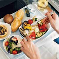 I don’t eat on planes if I can help it